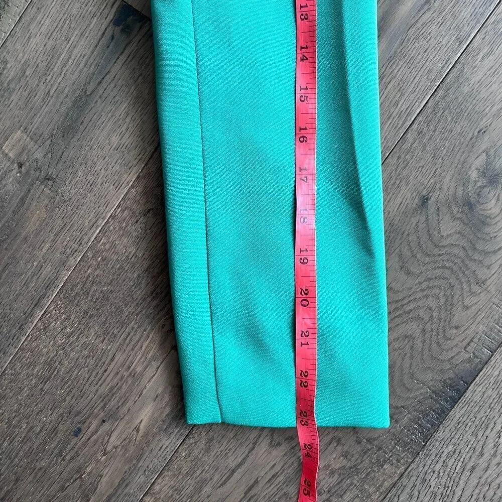 Forever 21 Green Pantsuit Set Blazer & High Rise Trousers Size S Chic Workwear